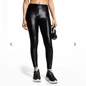 Koral lustrous infinity high rise leggings black med lululemon shiny athleta